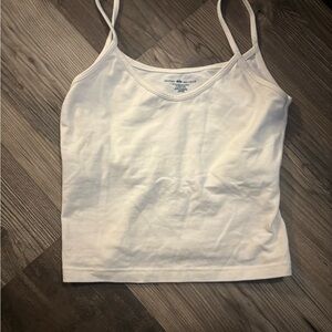 Brandy White Spaghetti Strap Top